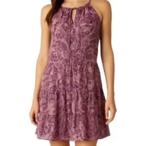 DREW Dresses & Skirts - LIKE NEW! Anthropologie DREW Purple Paisley Halter-Tiered Dress Size Large
